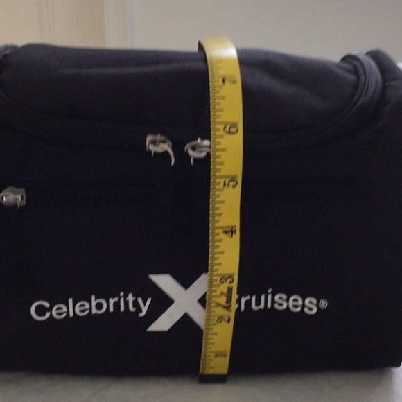 Black  Bag for Toiletries,make up or meditations can hang on a door. NWOT - Picture 2 of 5